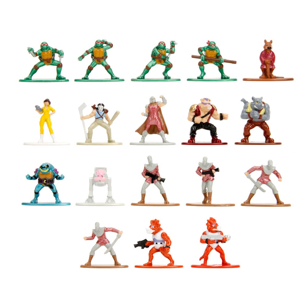 Teenage Mutant Ninja Turtles Nano Metalfigs Diecast Minifiguren 18-er Pack Wave 2 4 cm