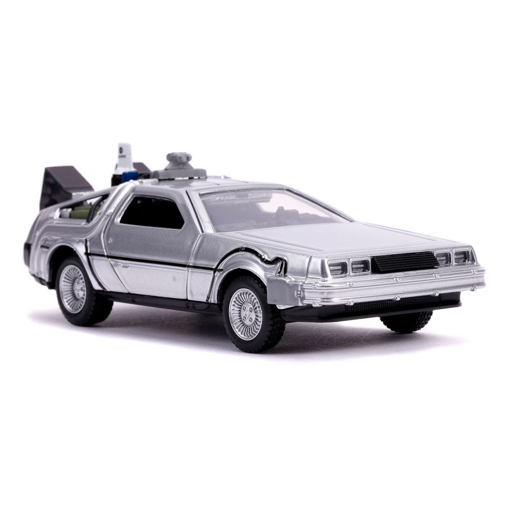 Zurück in die Zukunft II Hollywood Rides Diecast Modell 1/32 DeLorean Time Machine