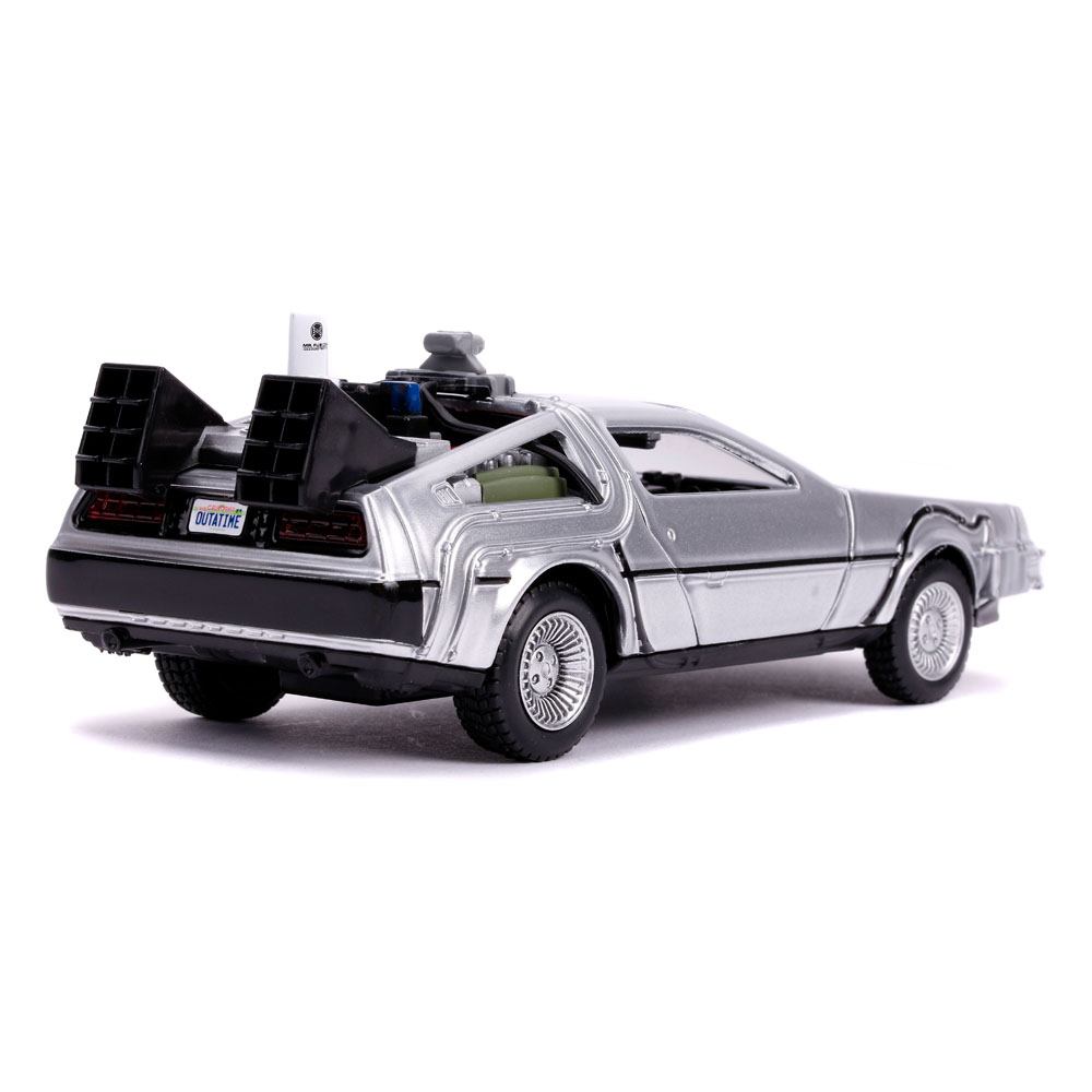 Zurück in die Zukunft II Hollywood Rides Diecast Modell 1/32 DeLorean Time Machine