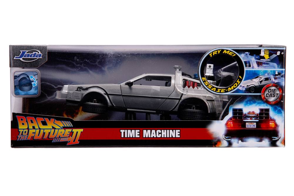 Zurück in die Zukunft II Hollywood Rides Diecast Modell 1/24 DeLorean Time Machine