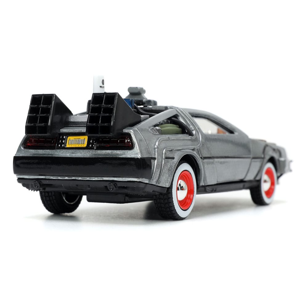 Zurück in die Zukunft III Hollywood Rides Diecast Modell 1/32 DeLorean Time Machine Free Rolling