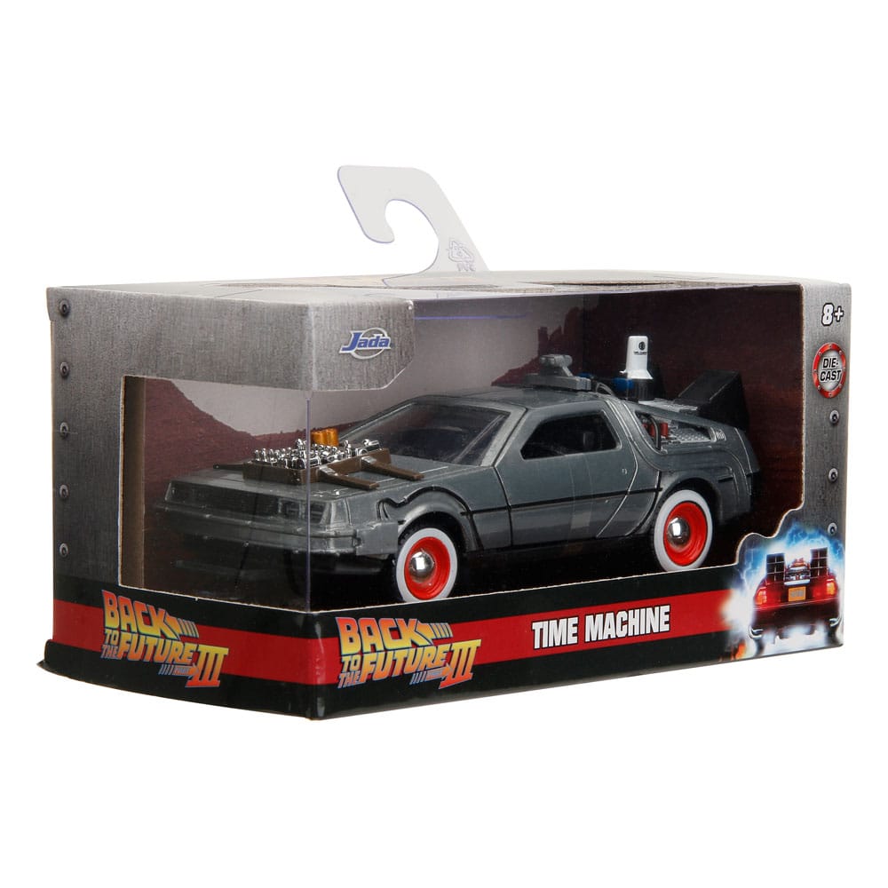 Zurück in die Zukunft III Hollywood Rides Diecast Modell 1/32 DeLorean Time Machine Free Rolling
