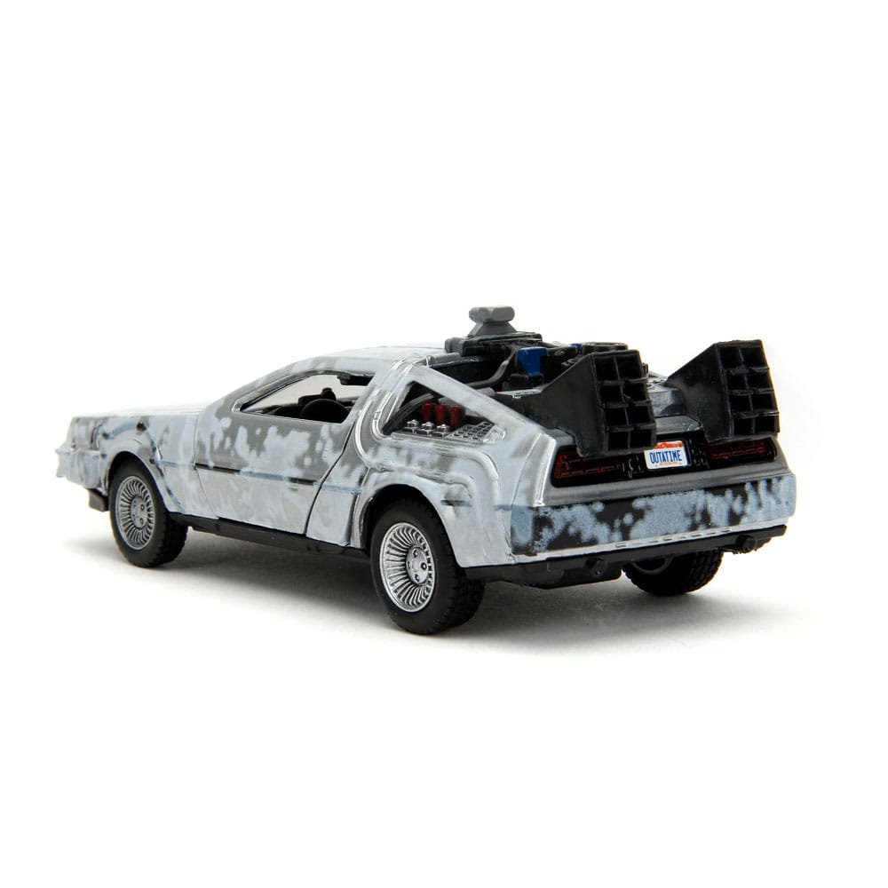 Zurück in die Zukunft Hollywood Rides Diecast Modell 1/32 DeLorean Time Machine Frost