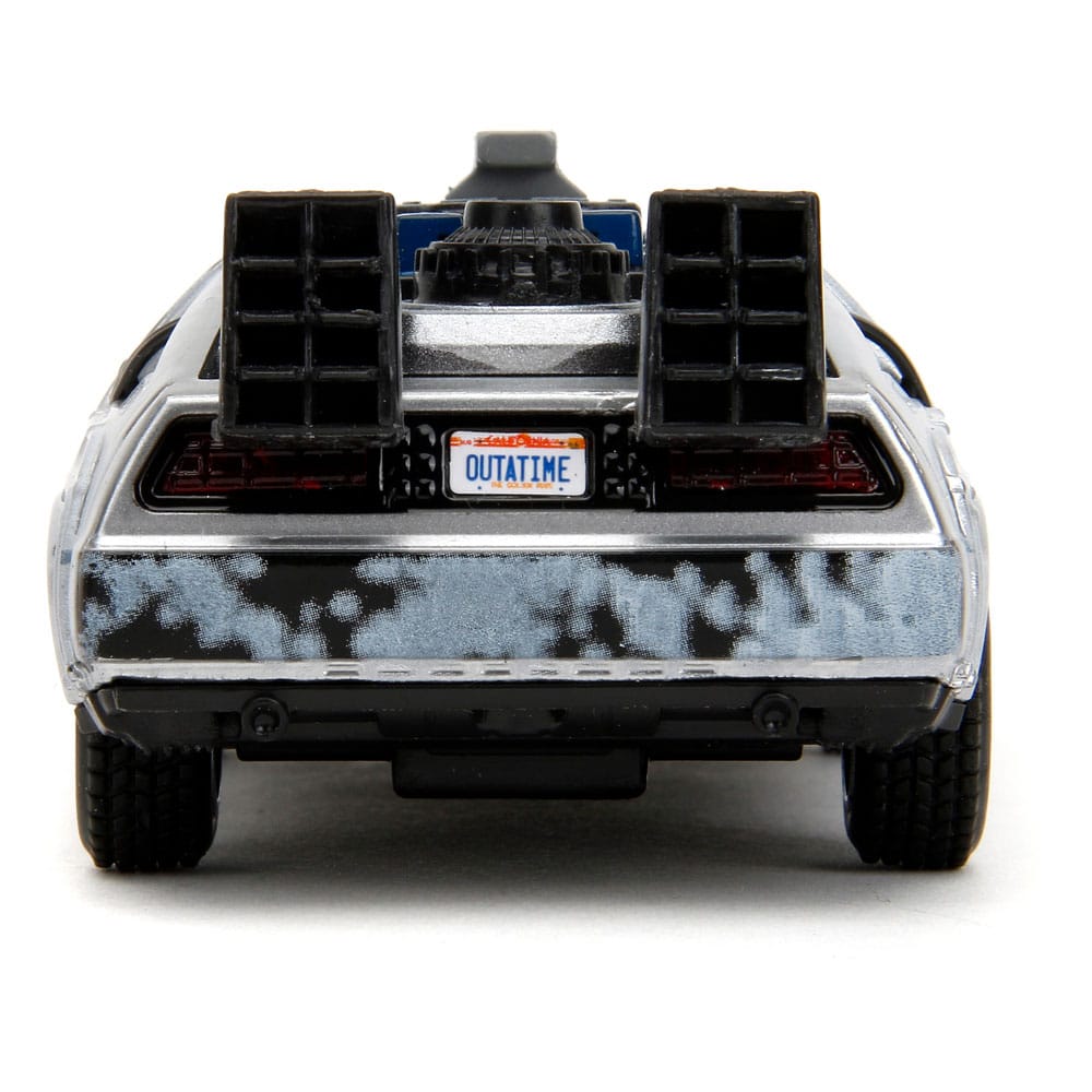Zurück in die Zukunft Hollywood Rides Diecast Modell 1/32 DeLorean Time Machine Frost