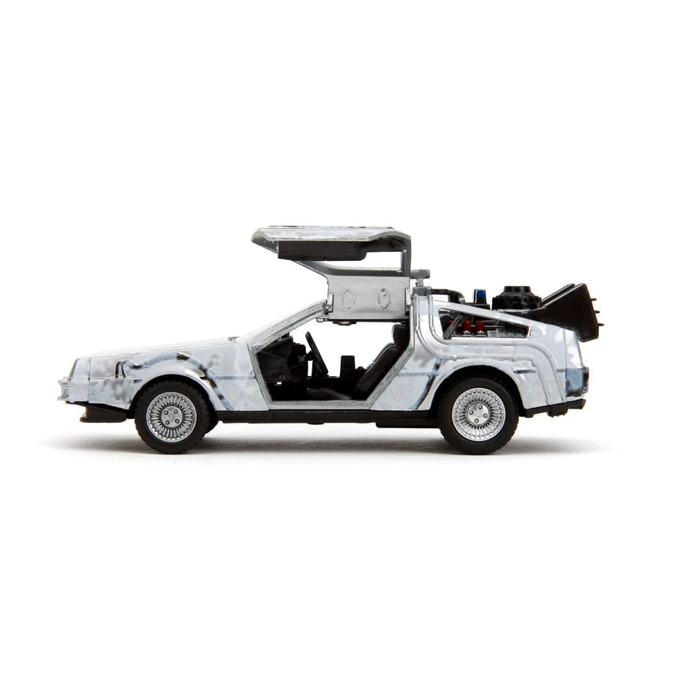 Zurück in die Zukunft Hollywood Rides Diecast Modell 1/32 DeLorean Time Machine Frost