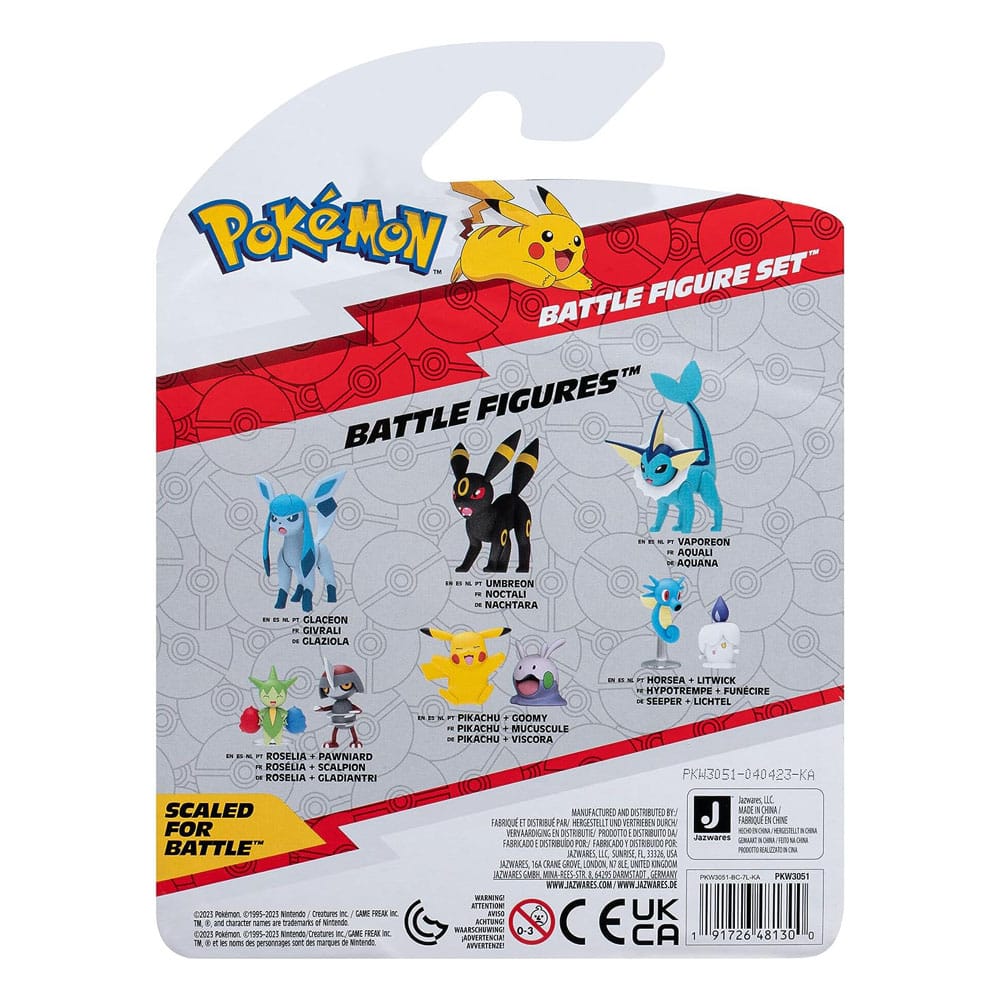 Pokémon Battle Figure Set Figuren 3er-Pack Togepi, Pam-Pam, Schillok