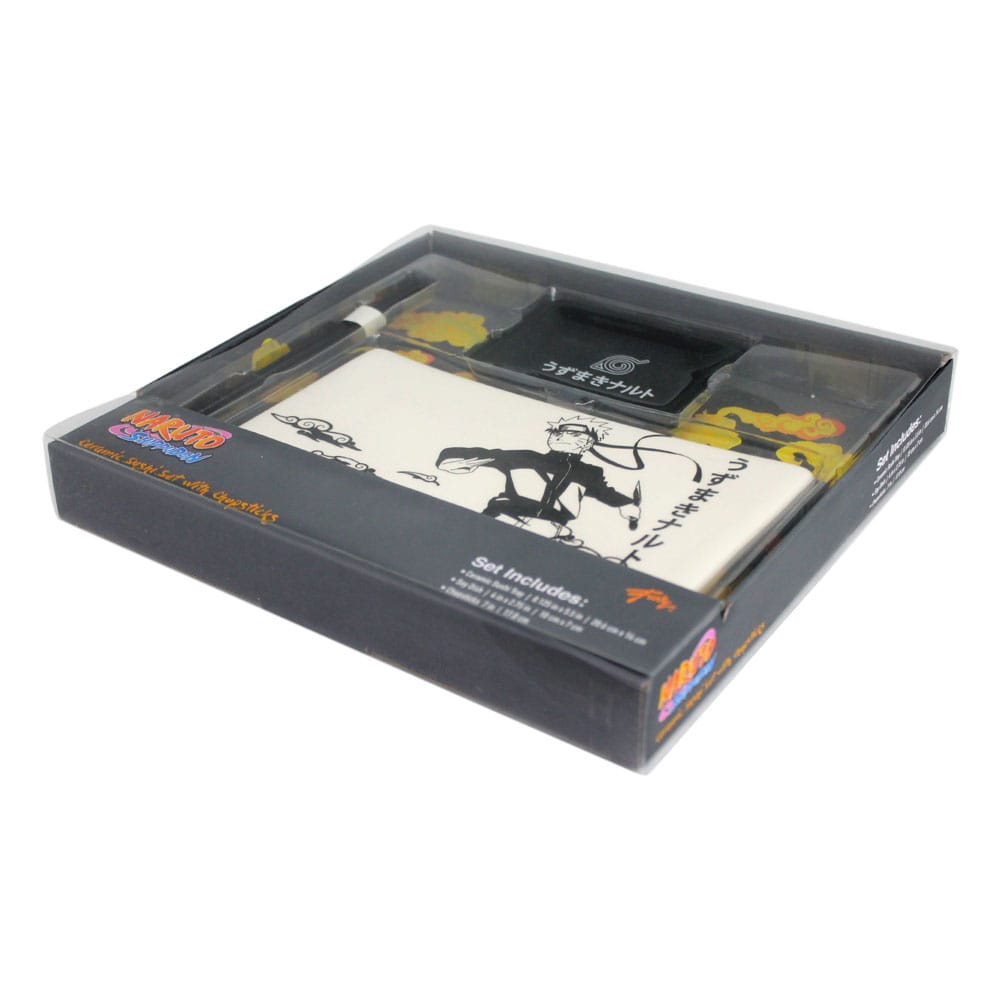 Naruto Shippuden Keramik Sushi Set mit Essstäbchen Naruto