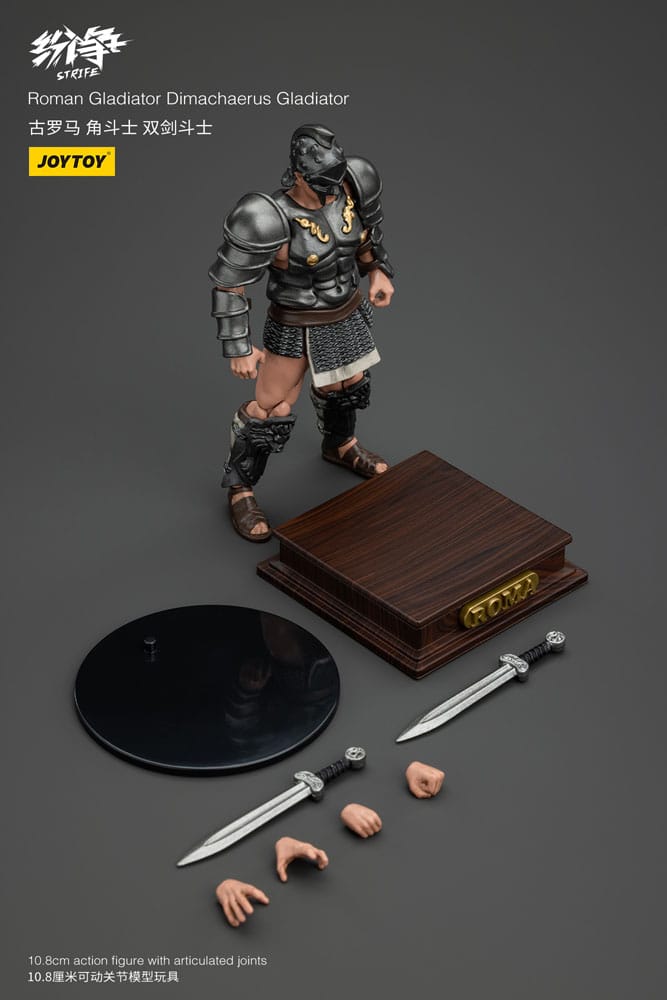 Strife Actionfigur 1/18 Roman Gladiator Dimachaerus Gladiator 11 cm