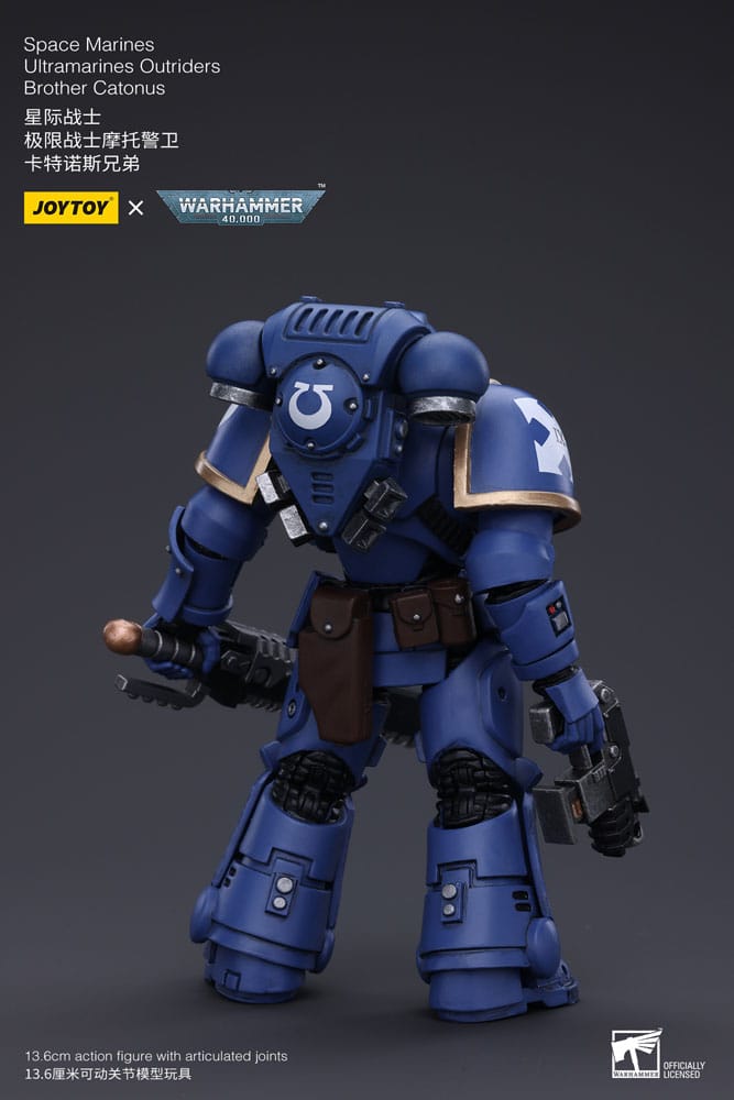 Warhammer 40k Actionfigur 1/18 Space Marines Ultramarines Outriders Brother Catonus 14 cm