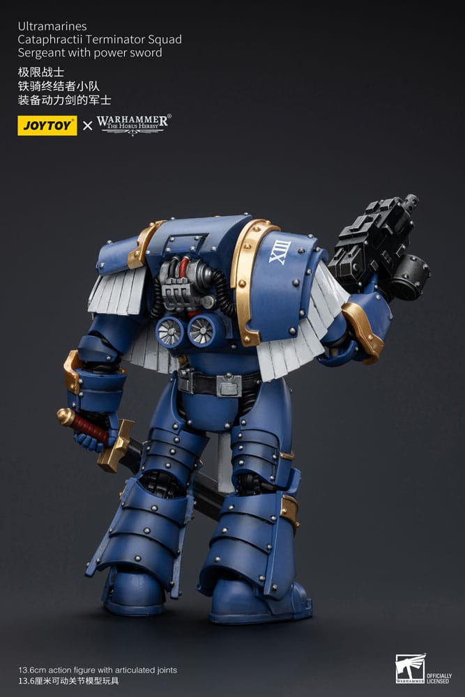 Warhammer The Horus Heresy Actionfigur 1/18 Ultramarines Cataphractii Terminator Squad Sergeant with Power Sword 14 cm
