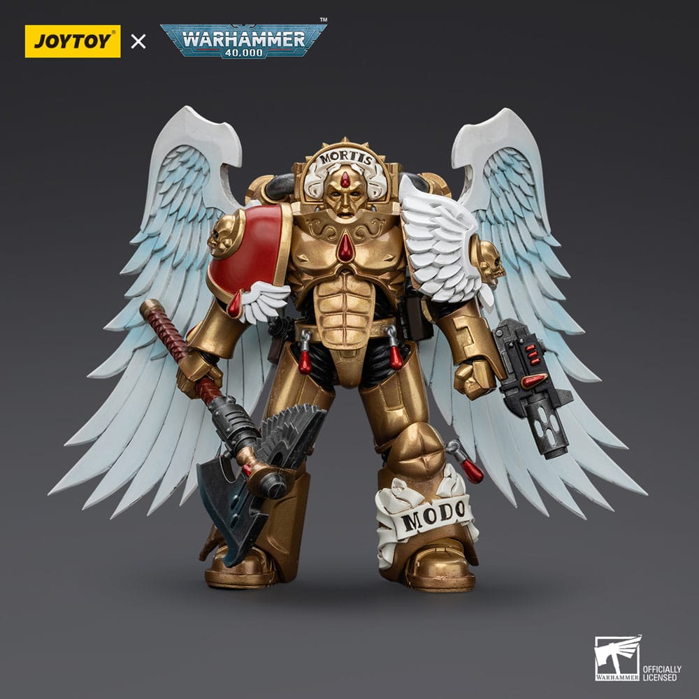 Warhammer The Horus Heresy Actionfigur 1/18 Blood Angels Sanguinary Guard with Encarmine Axe and Inferno Pistol 12 cm