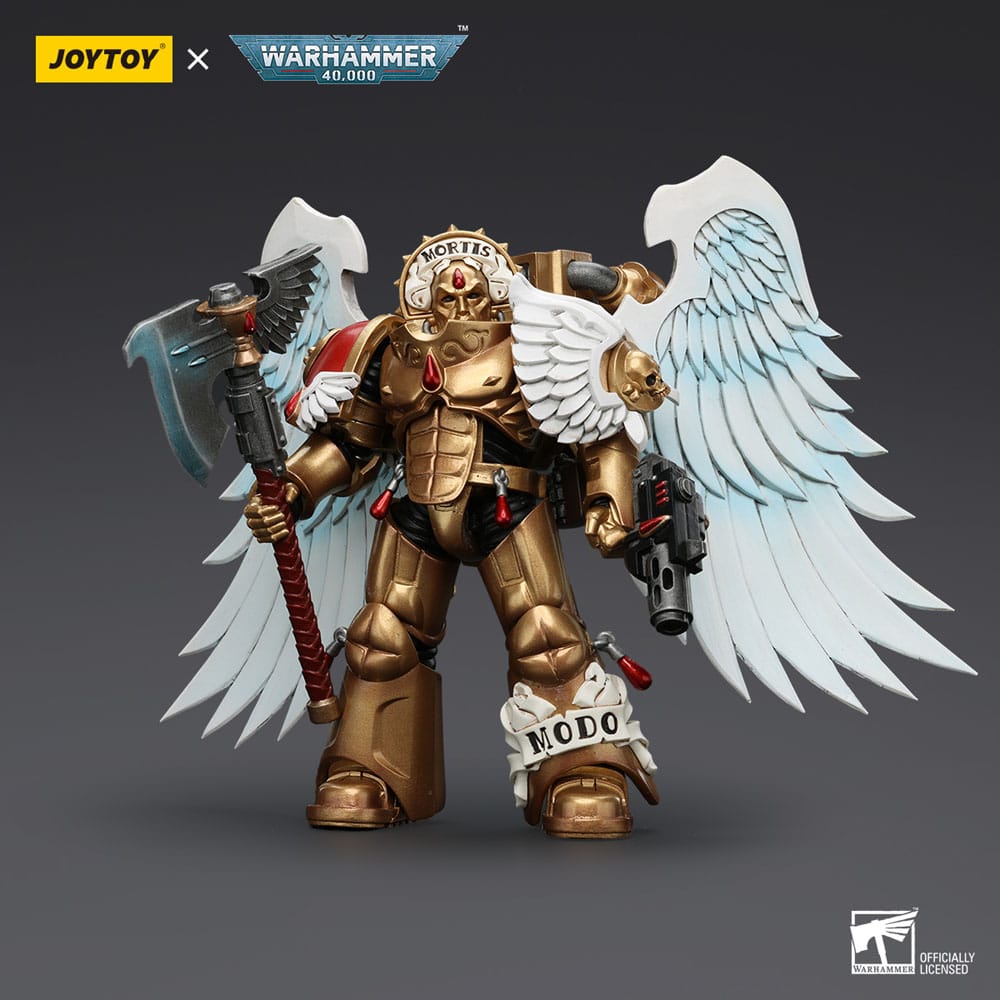 Warhammer The Horus Heresy Actionfigur 1/18 Blood Angels Sanguinary Guard with Encarmine Axe and Inferno Pistol 12 cm