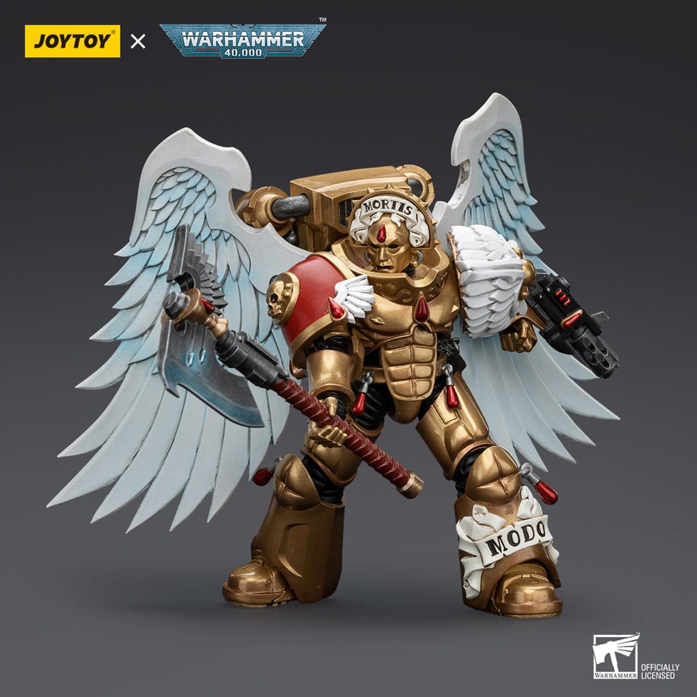 Warhammer The Horus Heresy Actionfigur 1/18 Blood Angels Sanguinary Guard with Encarmine Axe and Inferno Pistol 12 cm