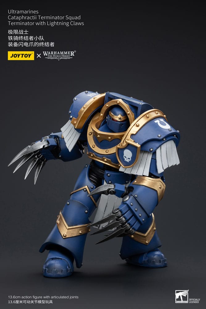 Warhammer The Horus Heresy Actionfigur 1/18 Ultramarines Cataphractii Terminator Squad Terminator with Lightning Claws 14 cm