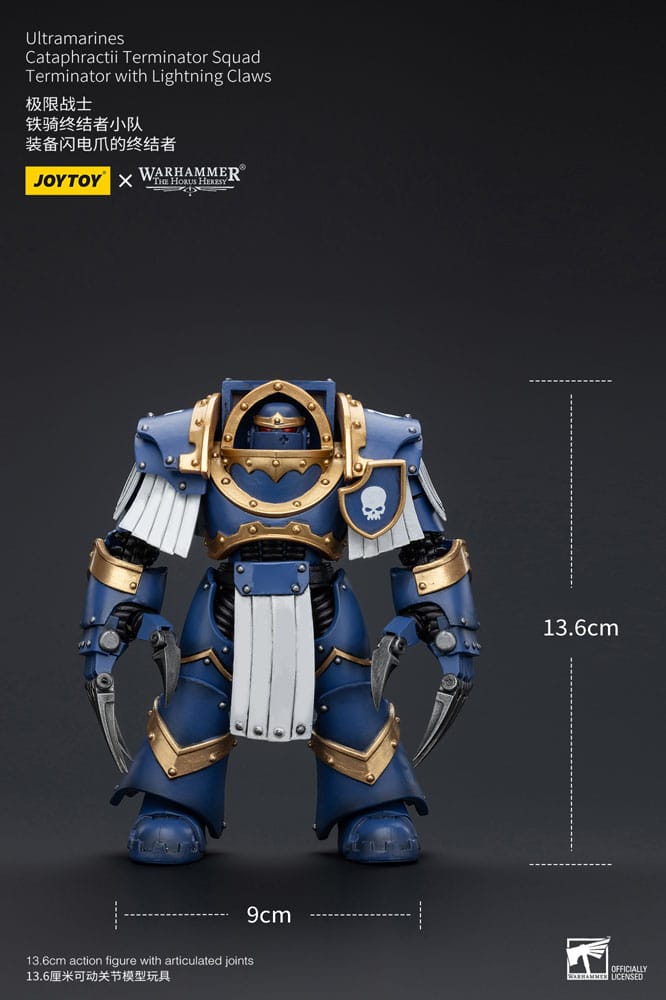 Warhammer The Horus Heresy Actionfigur 1/18 Ultramarines Cataphractii Terminator Squad Terminator with Lightning Claws 14 cm