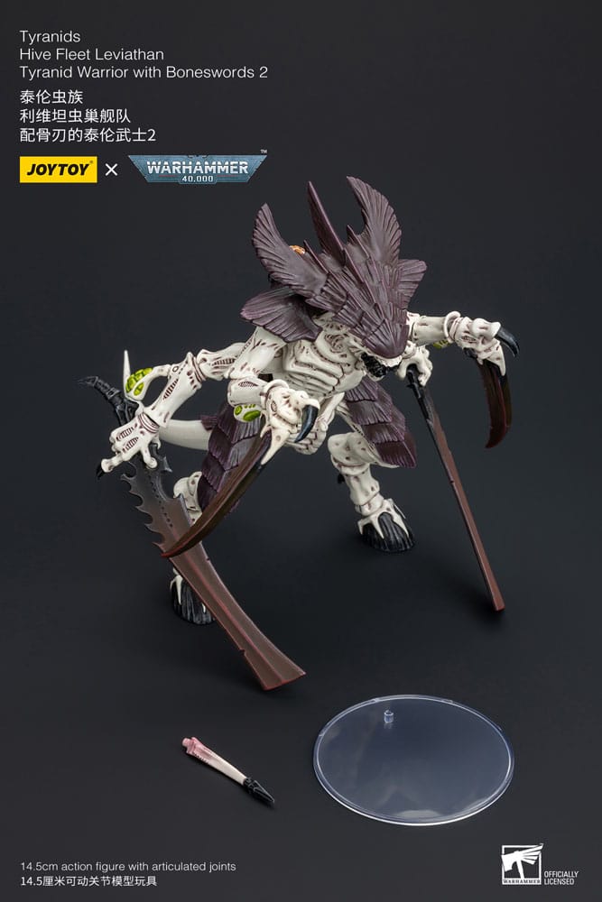 Warhammer 40k Actionfigur 1/18 Tyranids Hive Fleet Leviathan Tyranid Warrior with Boneswords 2 15 cm