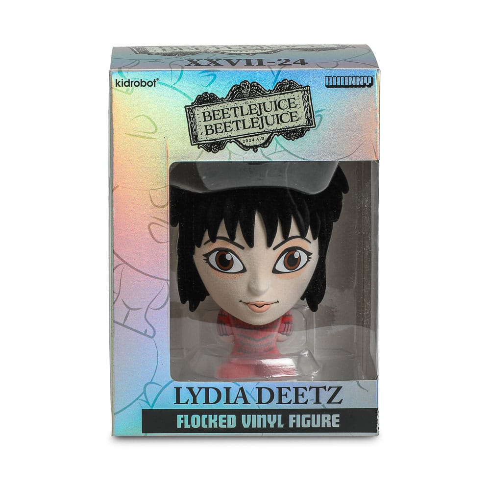 Beetlejuice Beetlejuice Bhunny Flocked Vinyl Figur Lydia Wedding 10 cm