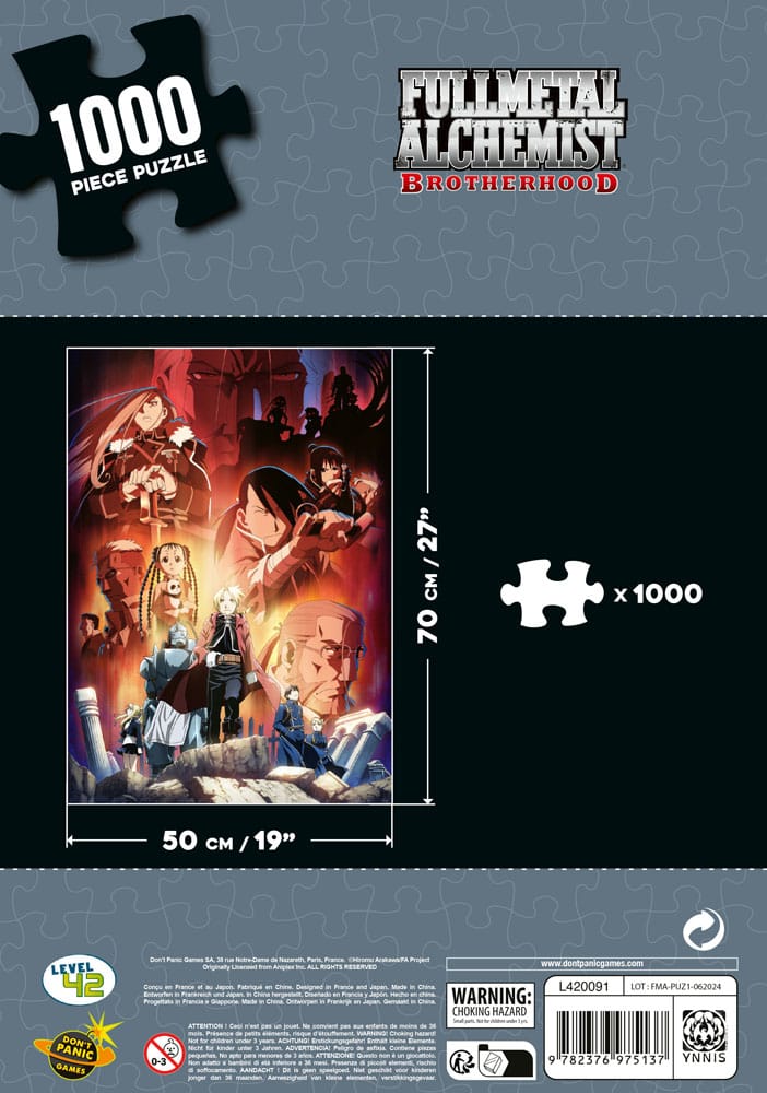 Fullmetal Alchemist: Brotherhood Puzzle Characters (1000 Teile)