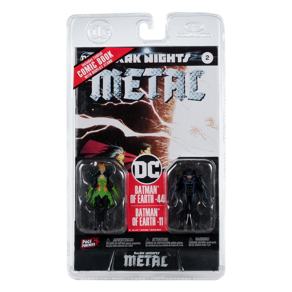 DC Direct Page Punchers Actionfiguren 2er-Pack Batman of Earth-44 & Batman of Earth-11 (Dark Nights: Metal) 8 cm