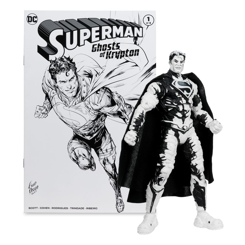 DC Direct Page Punchers Actionfiguren & Comic 4er Pack Superman Series (Sketch Edition) (Gold Label) 18 cm