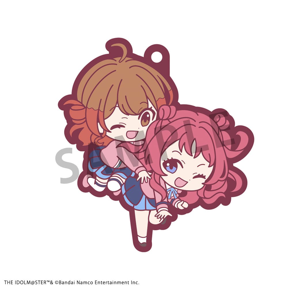 Idolmaster Rubber Mascot Buddycolle Gummi-Anhänger Gakuen 7 cm Sortiment (6)