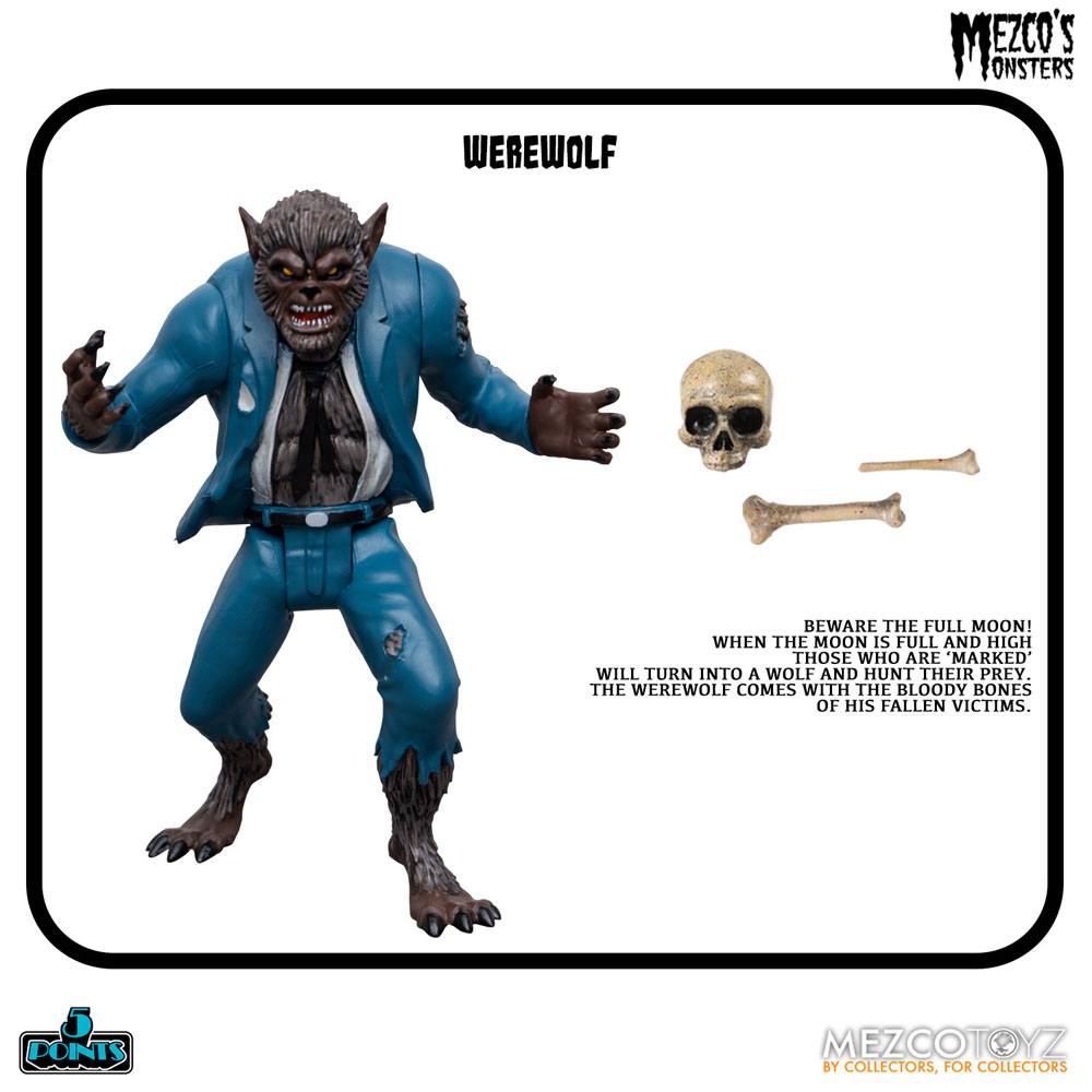 Mezco's Monsters 5 Points Actionfiguren Tower of Fear Deluxe Box Set 9 cm