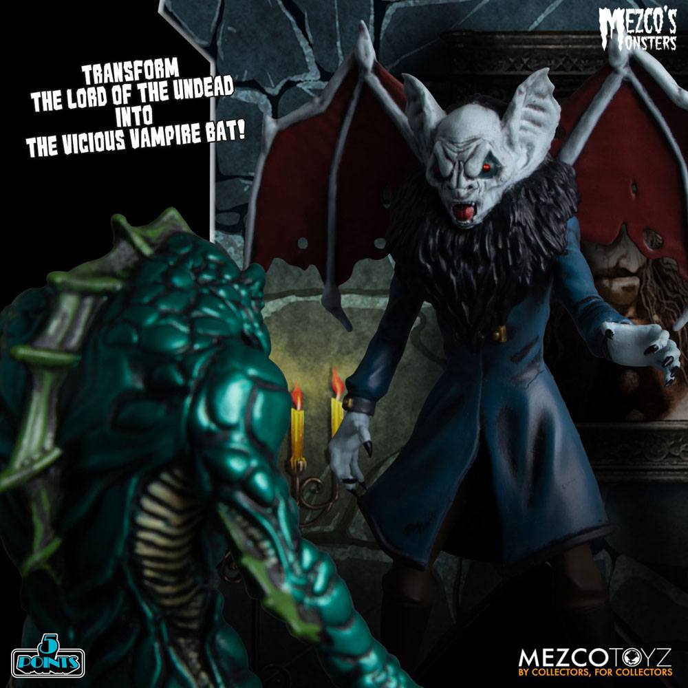 Mezco's Monsters 5 Points Actionfiguren Tower of Fear Deluxe Box Set 9 cm