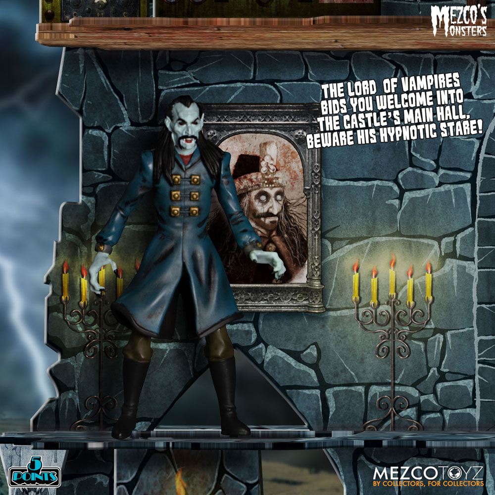 Mezco's Monsters 5 Points Actionfiguren Tower of Fear Deluxe Box Set 9 cm