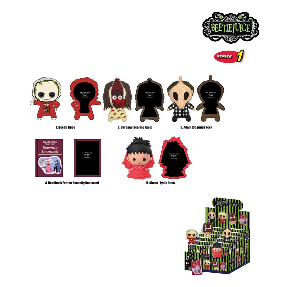 Beetlejuice Relief-Magnete Series 1 Display (12)