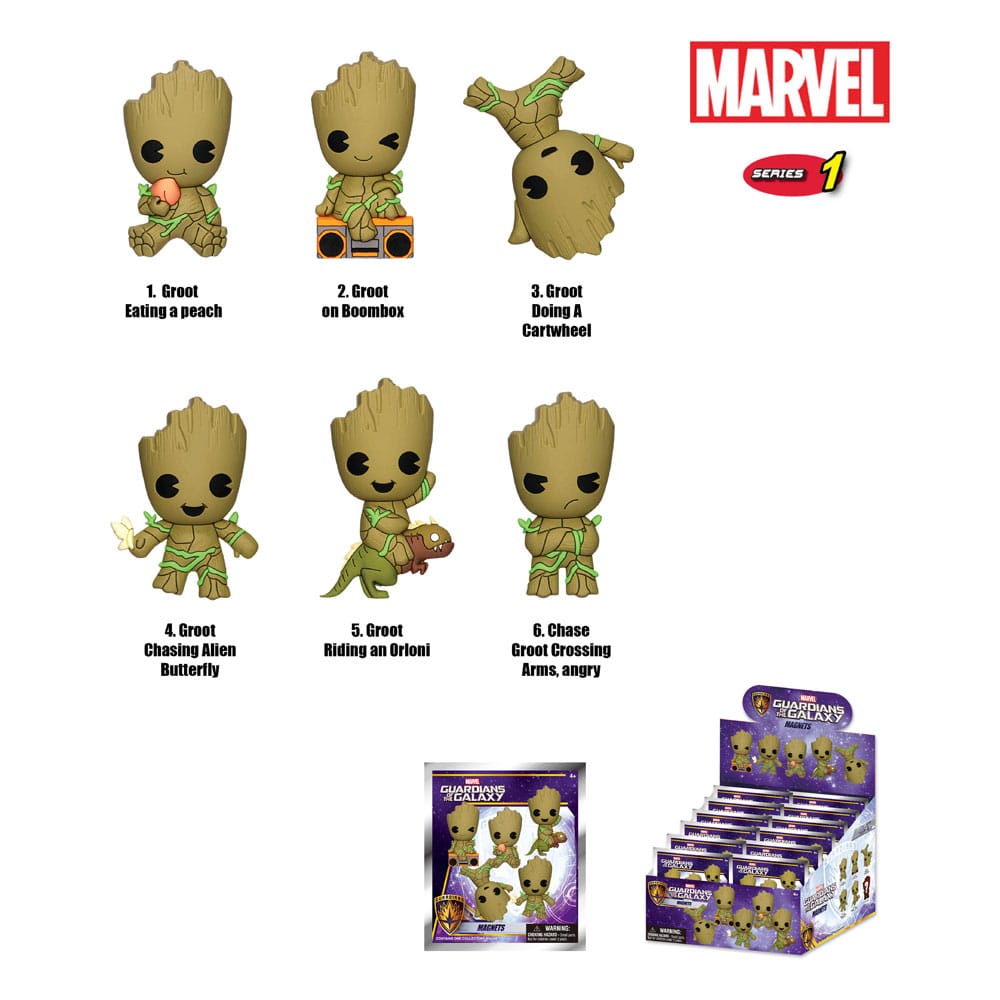 Guardians of the Galaxy Relief-Magnete Groot Series 1 Display (12)