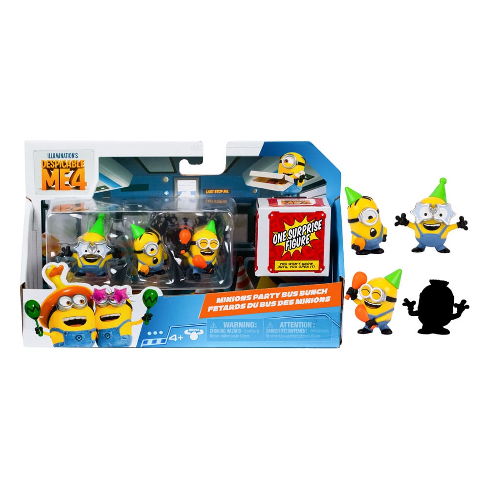 Ich - Einfach Unverbesserlich 4 Mini Figuren 4er-Pack Party Bus 5 cm