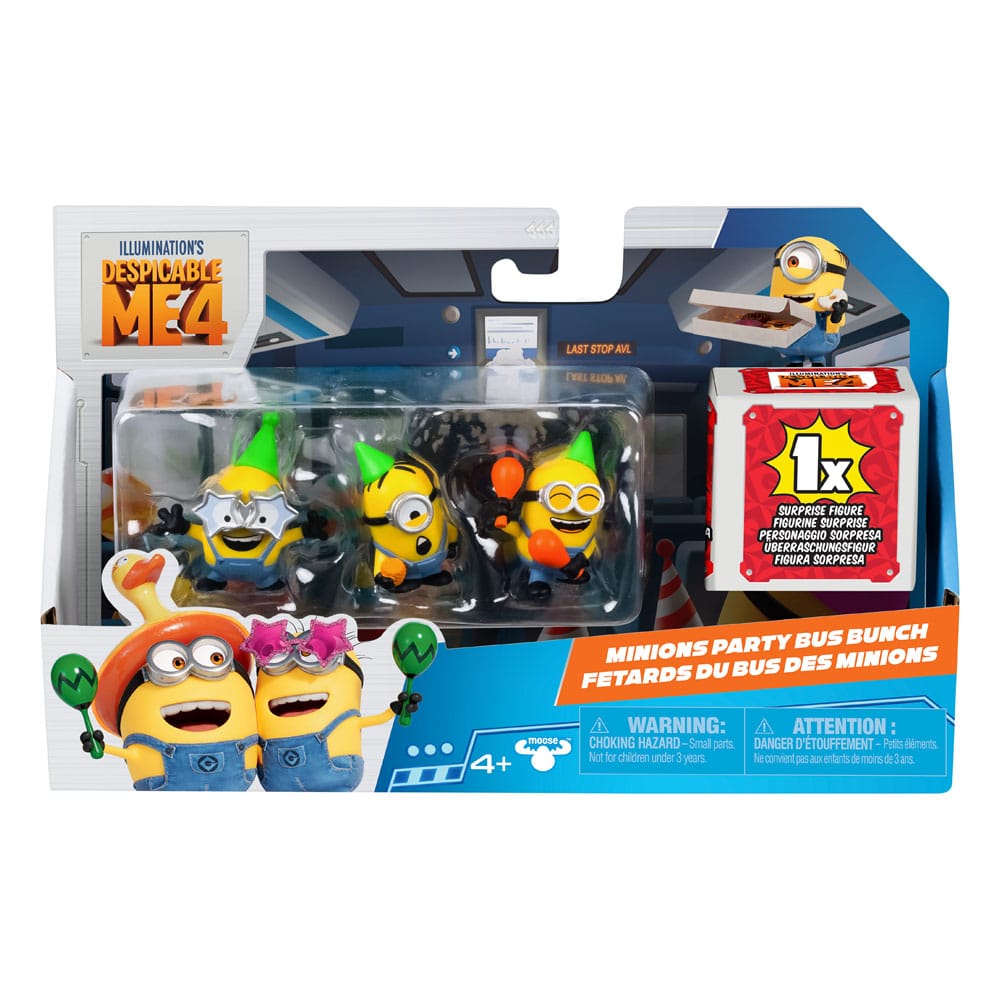 Ich - Einfach Unverbesserlich 4 Mini Figuren 4er-Pack Party Bus 5 cm