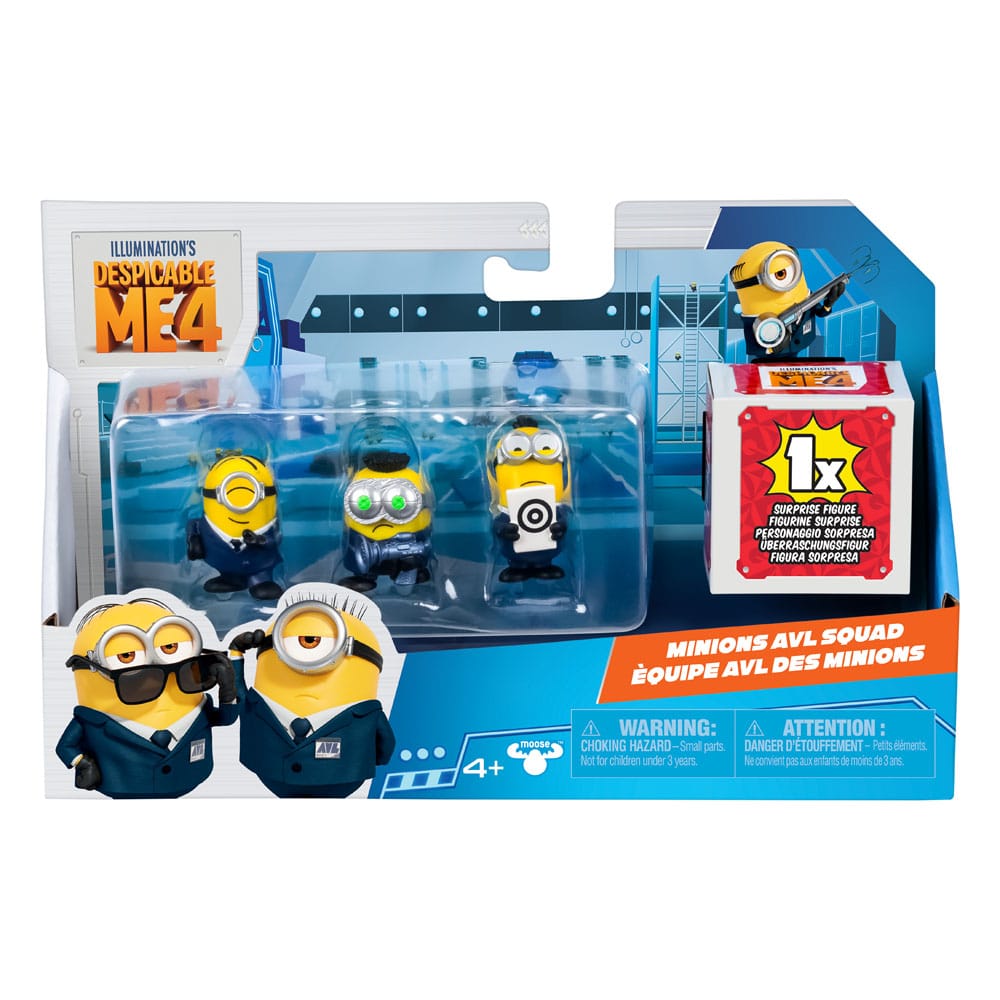 Ich - Einfach Unverbesserlich 4 Mini Figuren 4er-Pack AVL 5 cm
