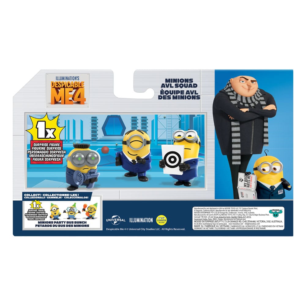 Ich - Einfach Unverbesserlich 4 Mini Figuren 4er-Pack AVL 5 cm
