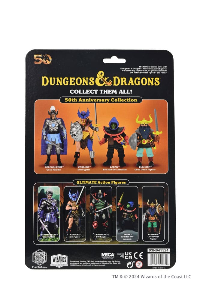 Dungeons and Dragons Scale Actionfigur 50th Anniversary Elkhorn on Blister Card 18 cm