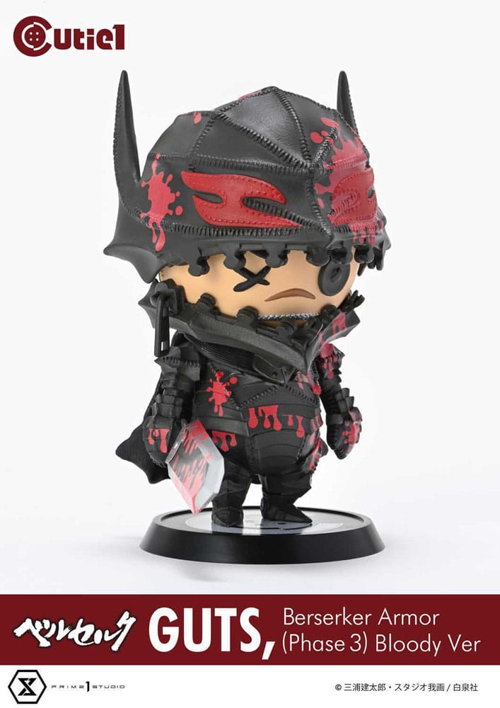 Berserk Cutie1 PVC Figur Guts Berserker Armor (Phase 3) Bloody Ver. 12 cm