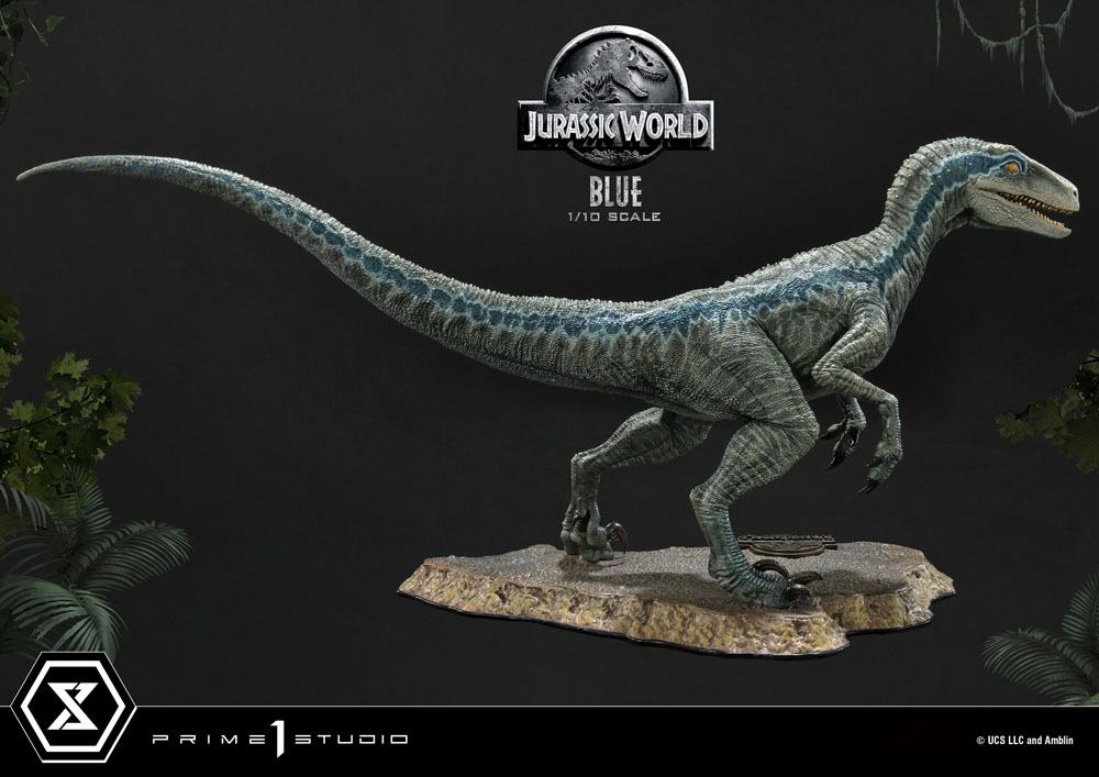 Jurassic World: Fallen Kingdom Prime Collectibles Statue 1/10 Blue (Open Mouth Version) 17 cm