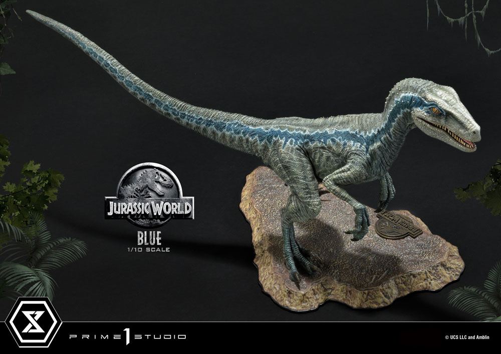 Jurassic World: Fallen Kingdom Prime Collectibles Statue 1/10 Blue (Open Mouth Version) 17 cm