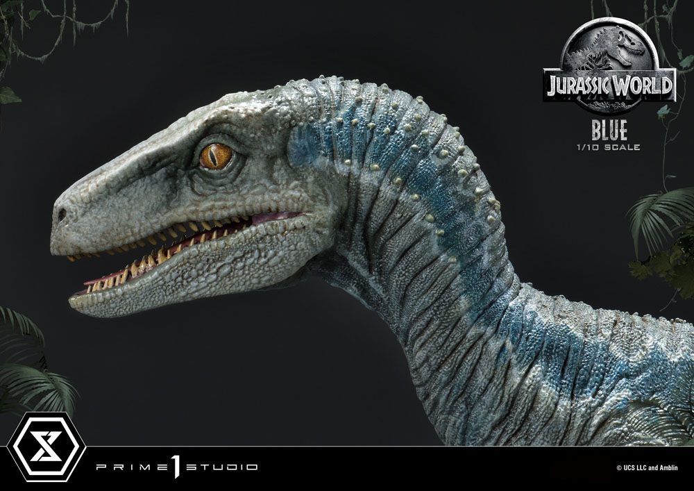 Jurassic World: Fallen Kingdom Prime Collectibles Statue 1/10 Blue (Open Mouth Version) 17 cm