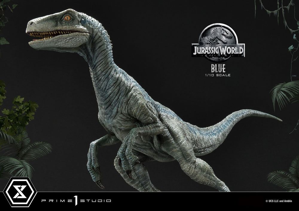 Jurassic World: Fallen Kingdom Prime Collectibles Statue 1/10 Blue (Open Mouth Version) 17 cm