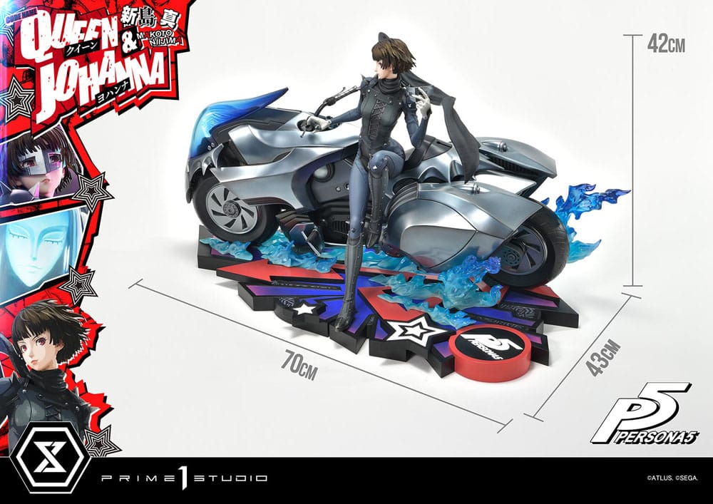 Persona 5 Premium Masterline Series Statue 1/4 Makoto Niijima "Queen" & Johanna Bonus Version 42 cm        