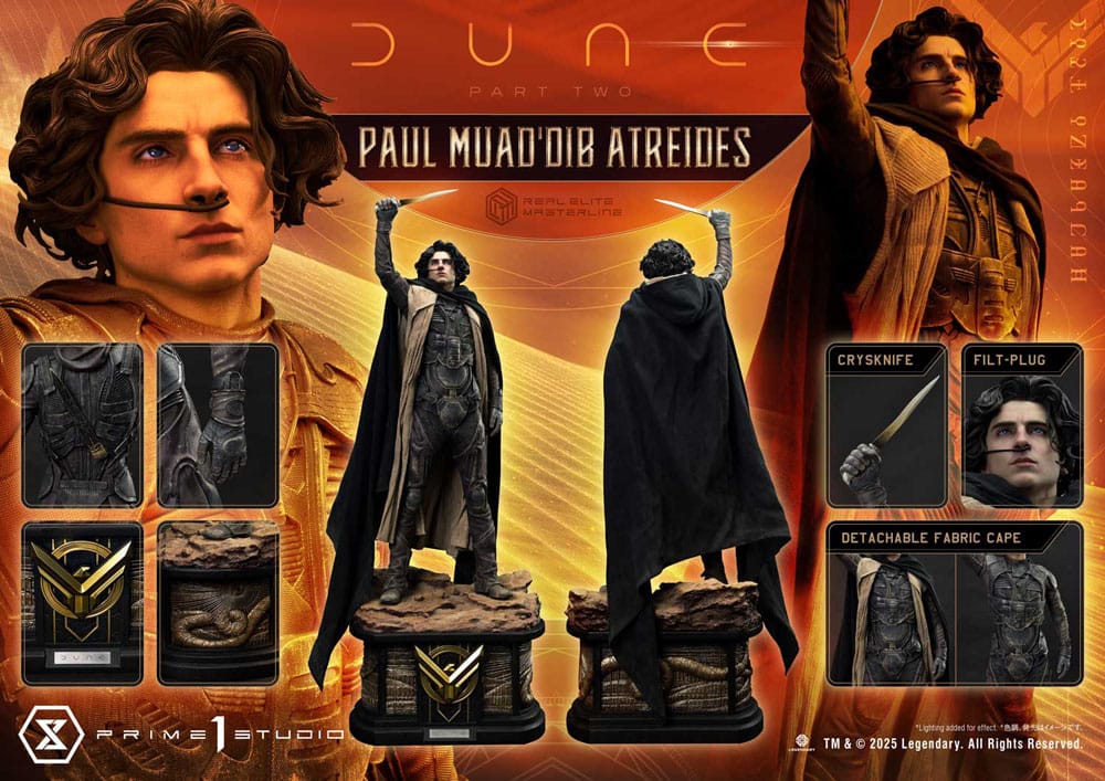Dune: Part Two Real Elite Masterline Series Statue 1/3 Paul Atreides 90 cm              