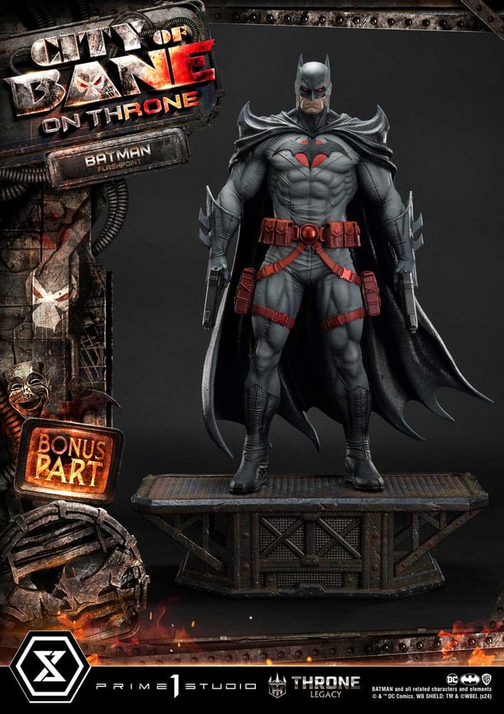 DC Comics Throne Legacy Collection Statue 1/4 Flashpoint Batman Bonus Version 60 cm