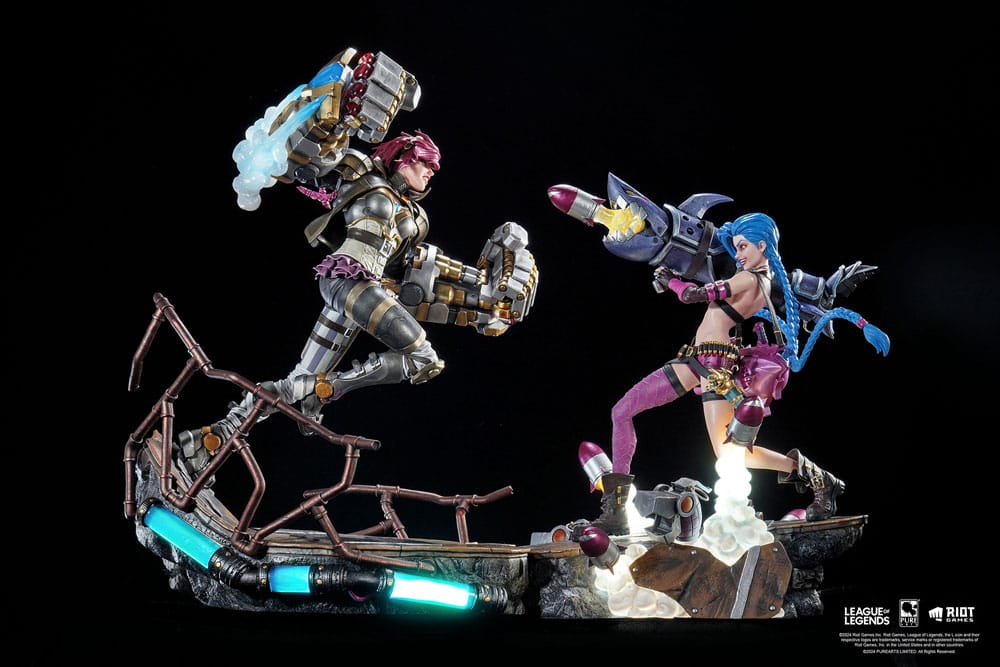 League of Legends Statuen 1/6 2er-Pack Vi & Jinx