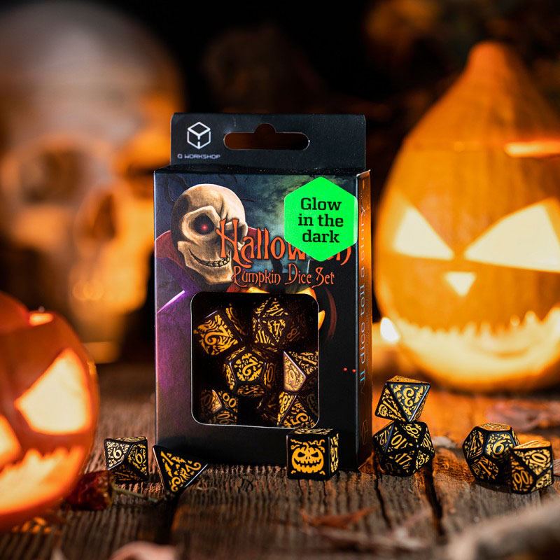 Halloween Würfel Set Pumpkin Jack O'Lantern (7)