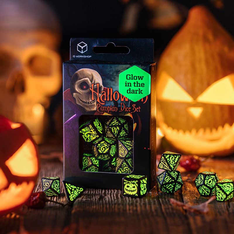 Halloween Würfel Set Pumpkin Jack O'Lantern (7)