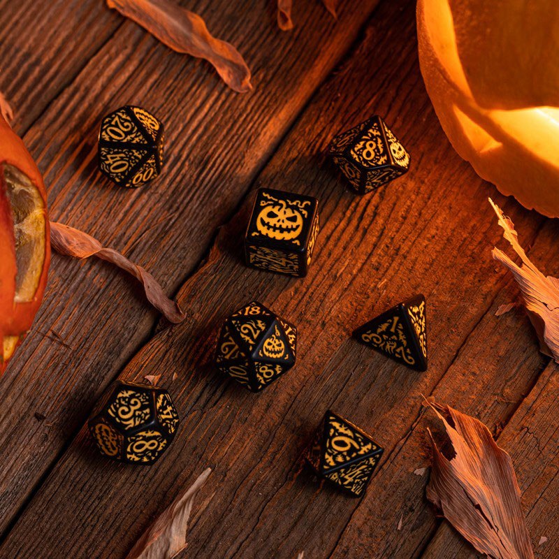 Halloween Würfel Set Pumpkin Jack O'Lantern (7)