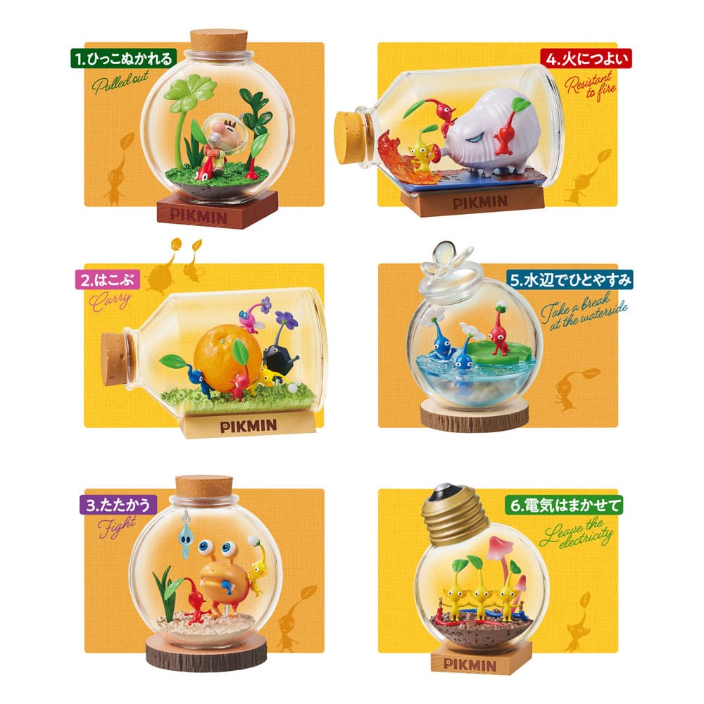 Pikmin Minifiguren 6 cm Terrarium Collection Display (6)
