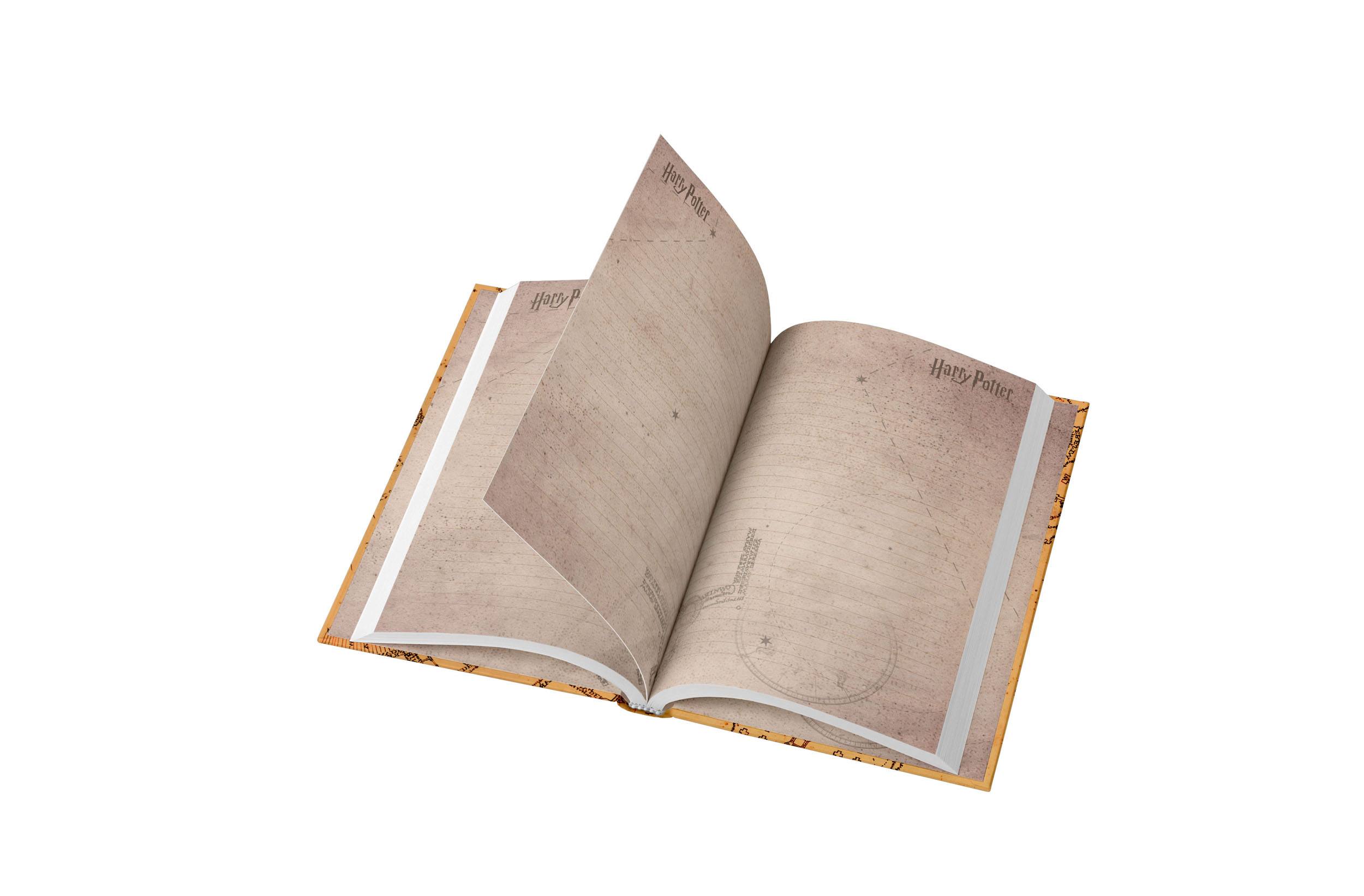 Harry Potter Notizbuch mit Leuchtfunktion Karte des Rumtreibers 