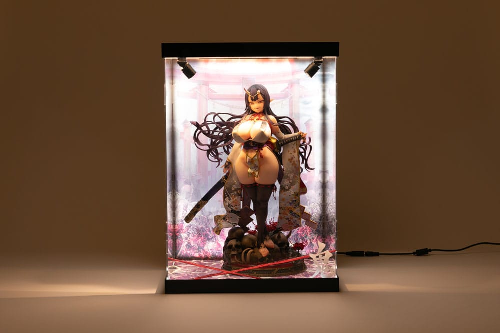 SHINSAI Acryl Display Case mit Beleuchtung Inbina Rasethuhime Saki M Edition 39 cm  